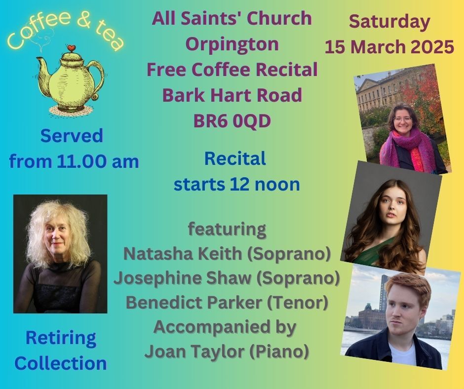 All Saints Church’s free Coffee Recital march 2025