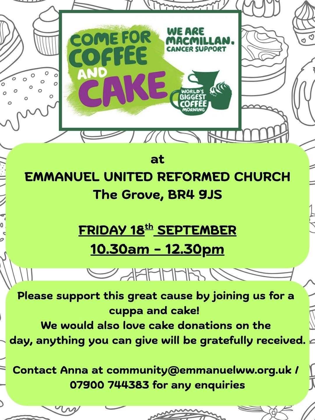 aMcMillan Coffee at Emmnauel URC