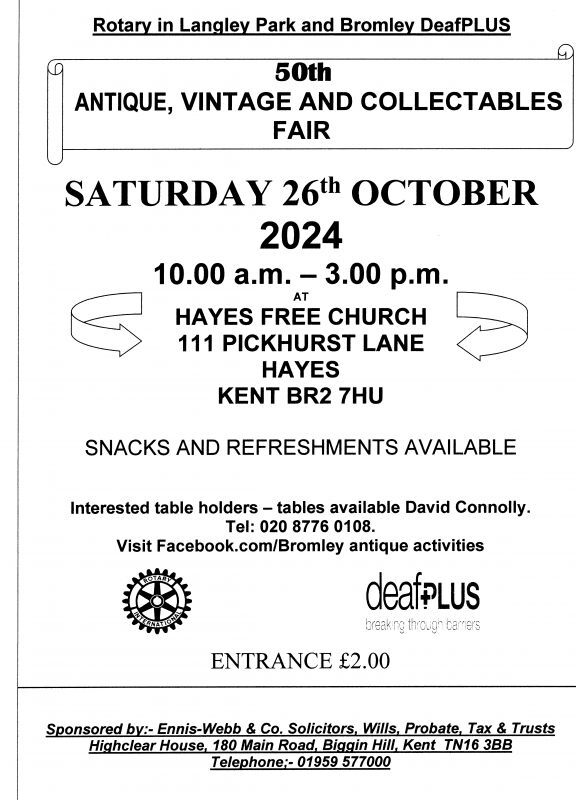 Antique Fair Langley Rotary