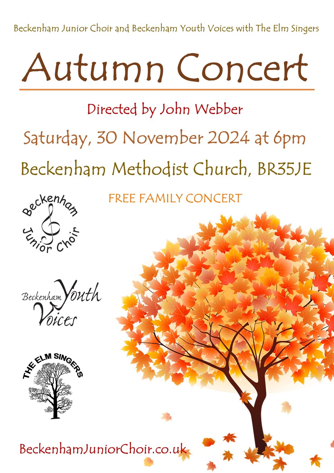 Beckenham Junior Choir Autumn Concert