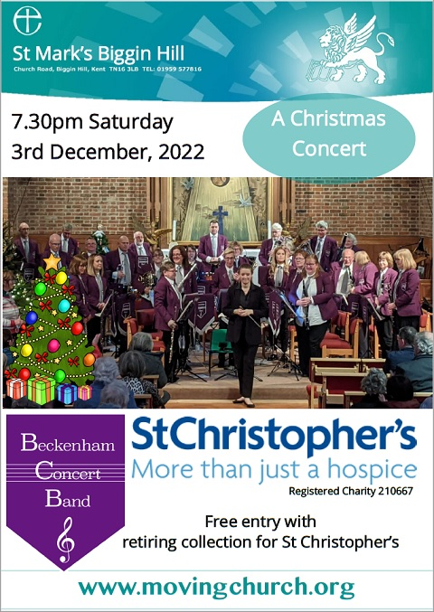 Beckenhham Concert Band - Christmas Concert flyer