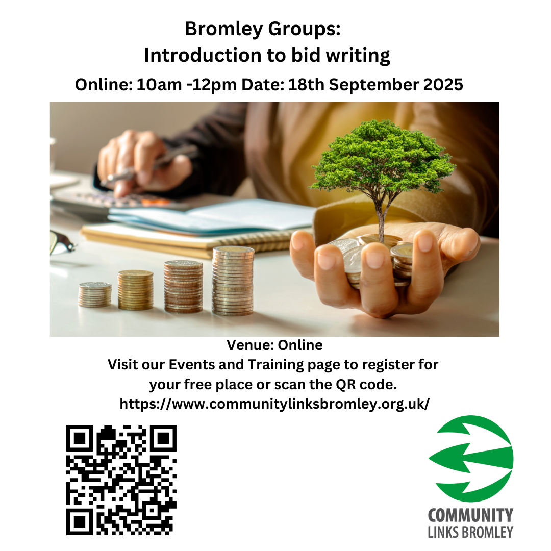 Bid Writing workshop event image (text on page)