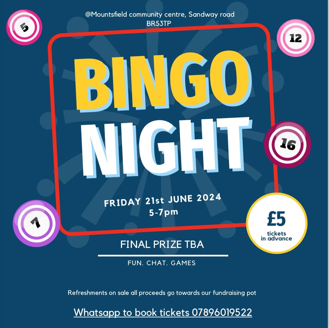 Bingo Night 21st June
