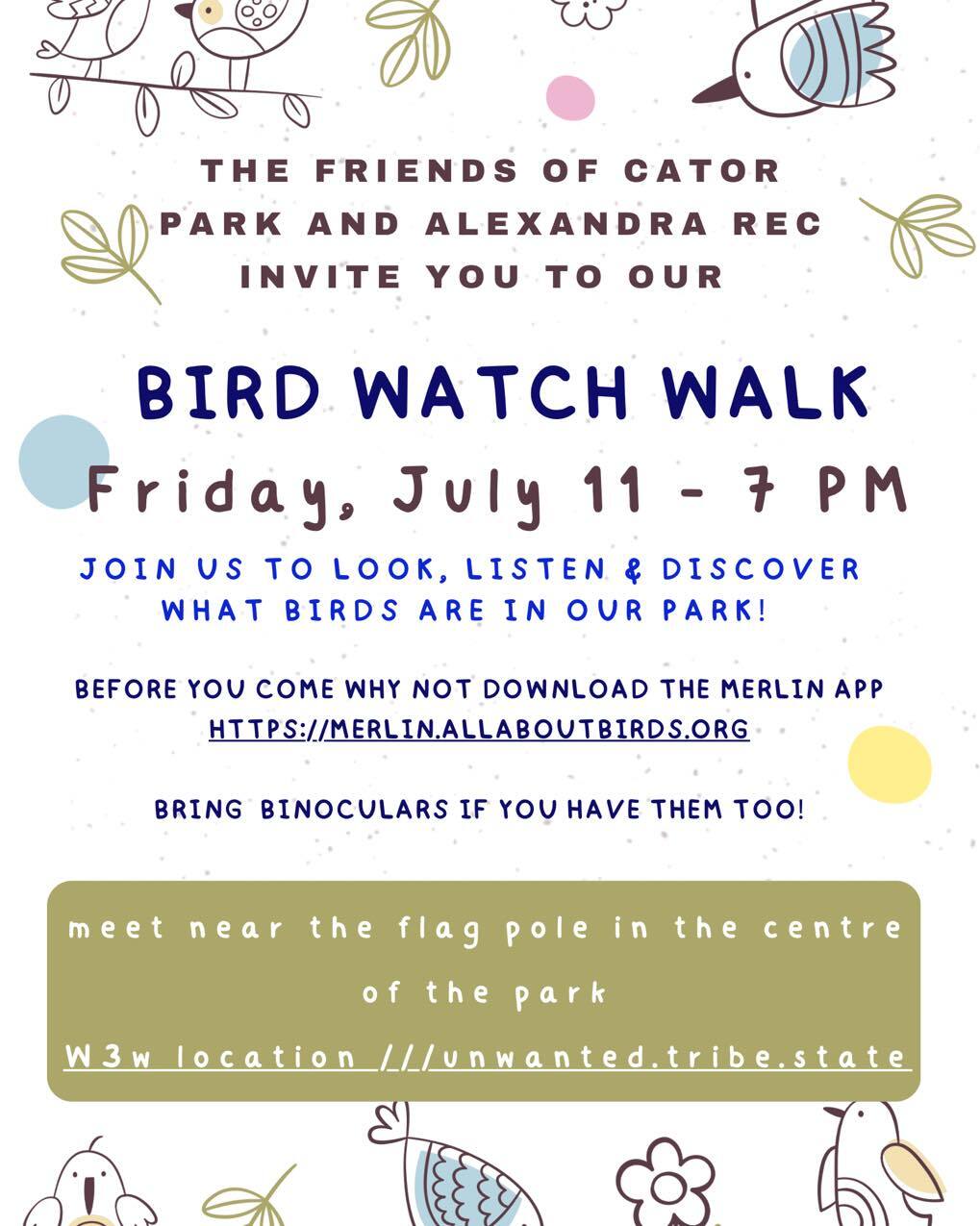 Bird Watch Walk