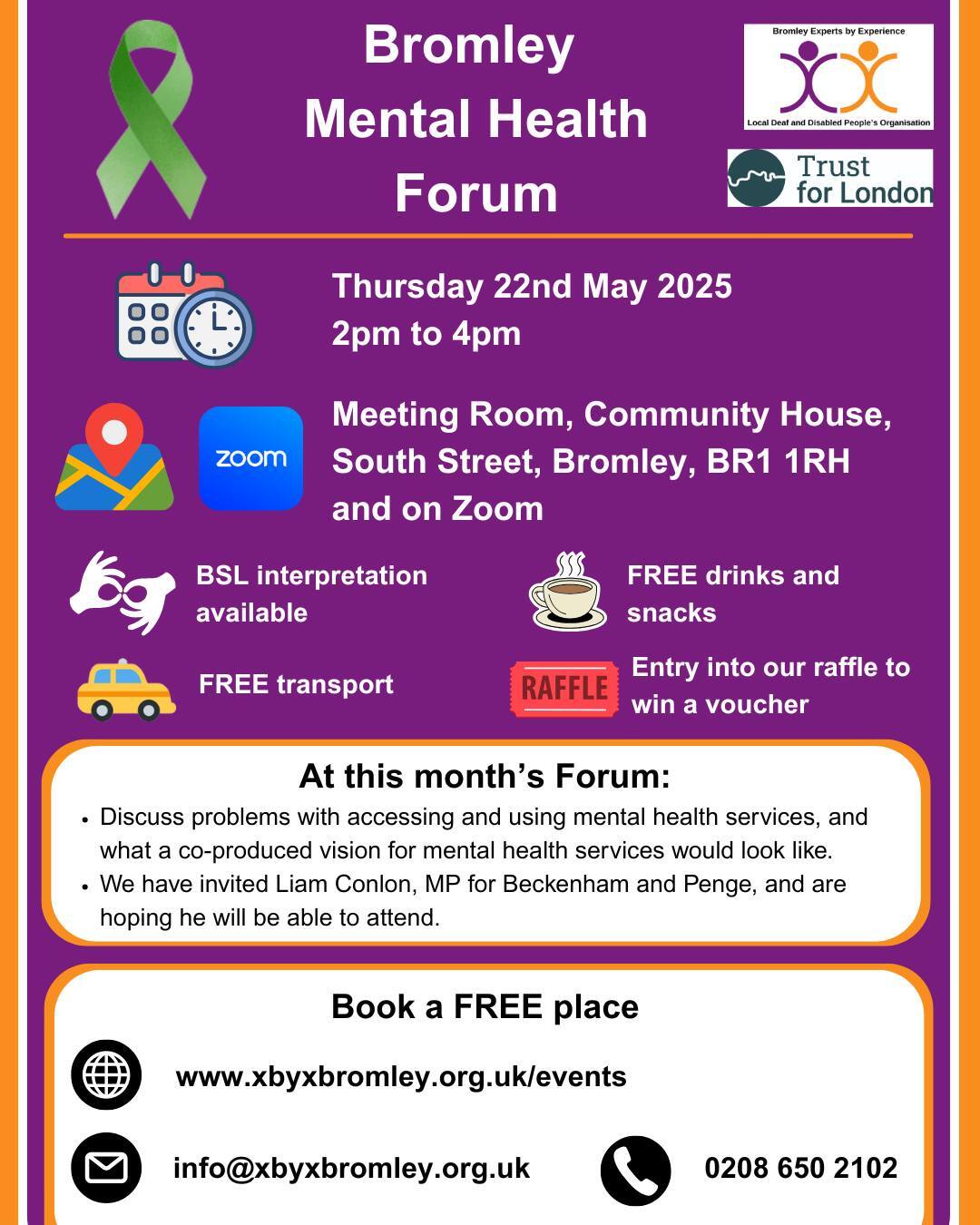 Bomley Metal Health Forum May 2025