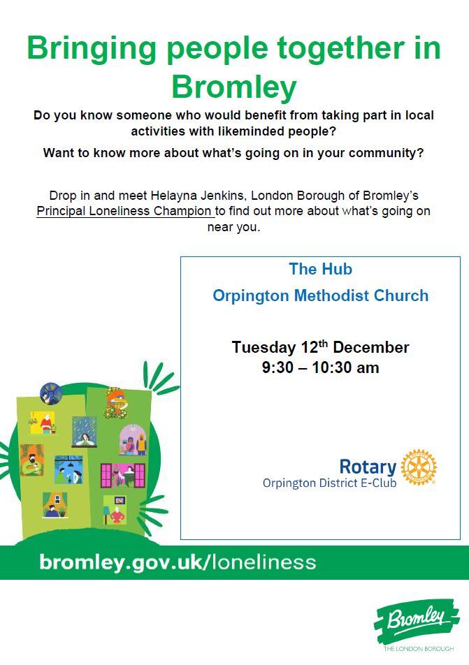Bringing people together in Bromley -orpington rotary