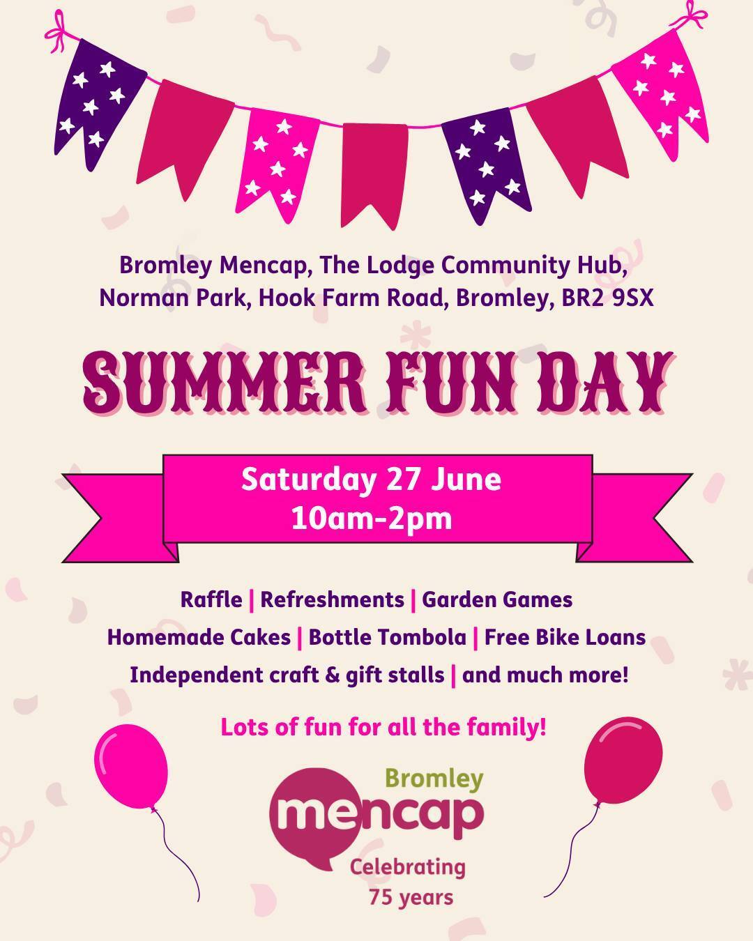 Bromley Mencap Summer Fun Day june2026