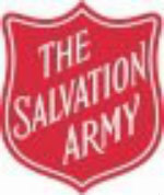 Image of red shield with words 'Salvation Army' on it