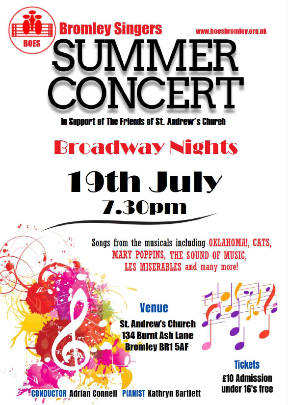 Bromley Singers Summer Concert 