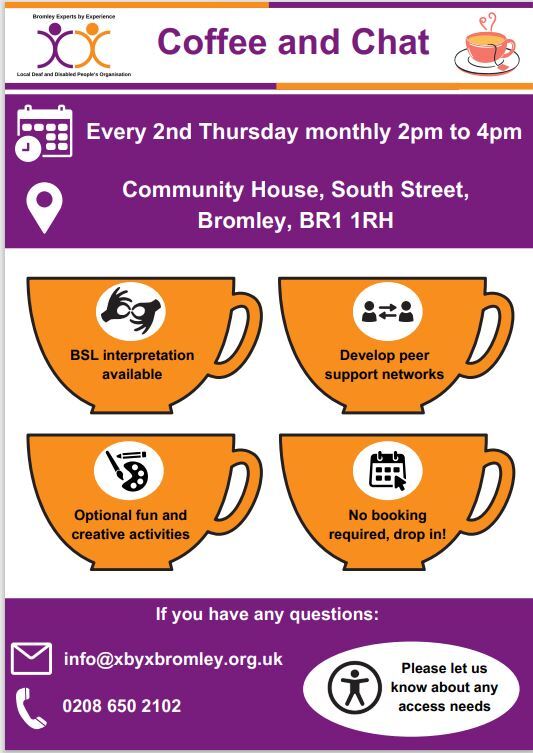 Bromley XByX Coffee and Chat 2025