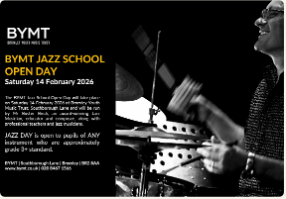 BYMT Jazz school Open day Feb2026