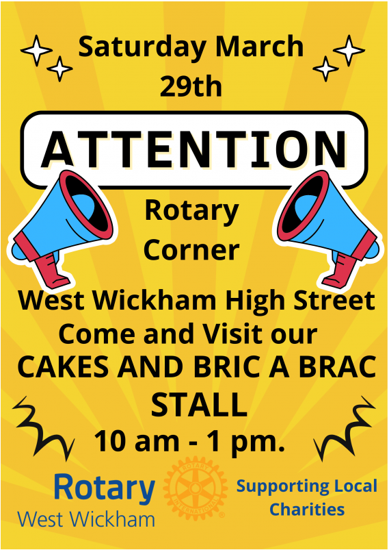 Cakes and Bric a Brac Sale Rotary ww