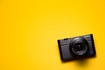 Camera with yellow background