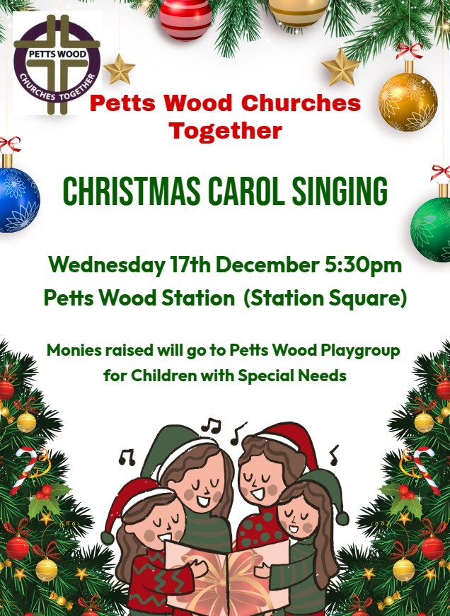Carol singing Petts wood Churches