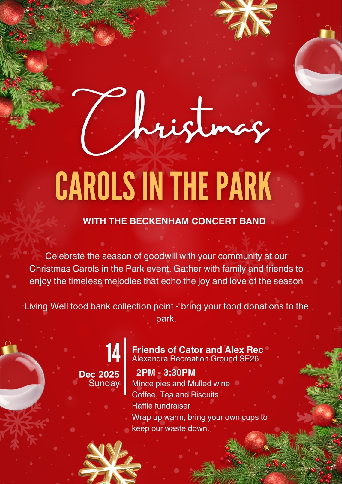 Carols in the park FOCAR