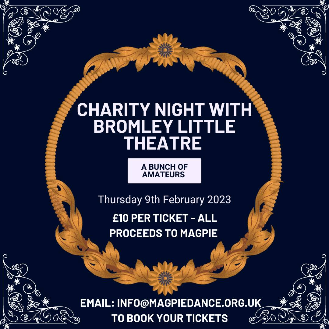 Charity Night with Bromley Little Theatre event image (image text on webpage)