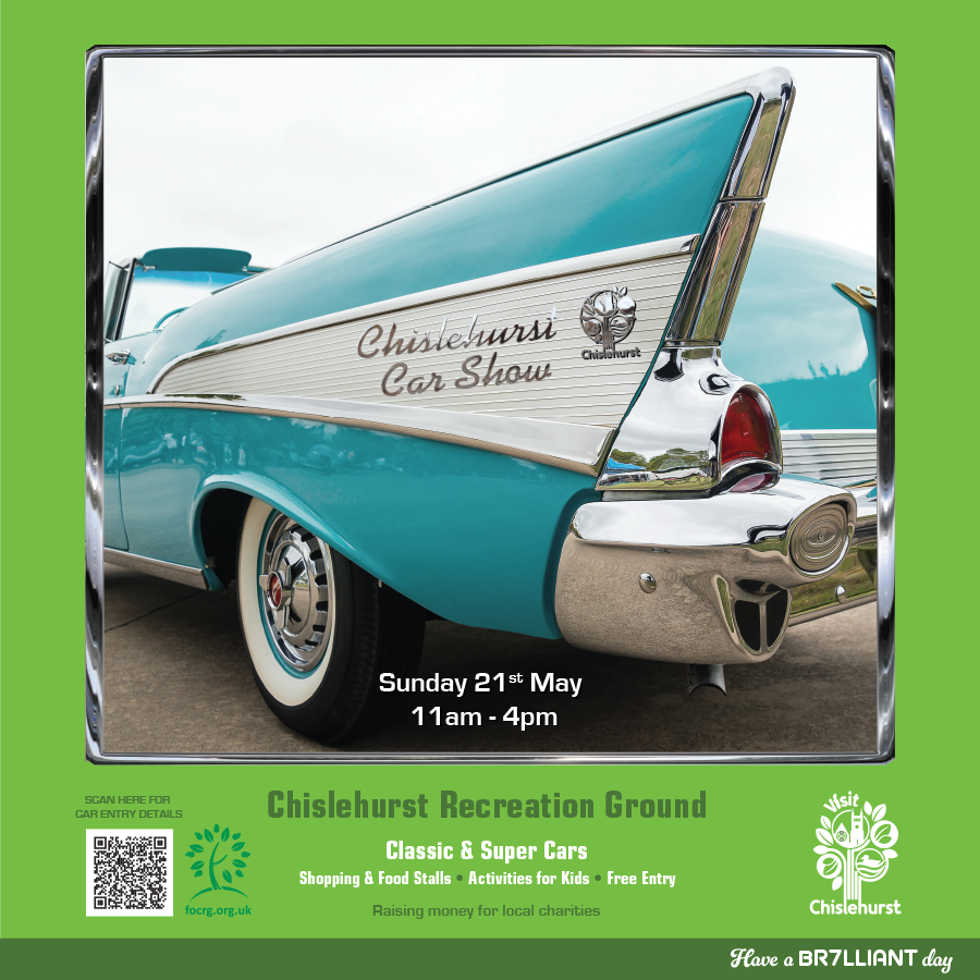 Chislehurst Recreation Ground Classic and Super Cars event flyer