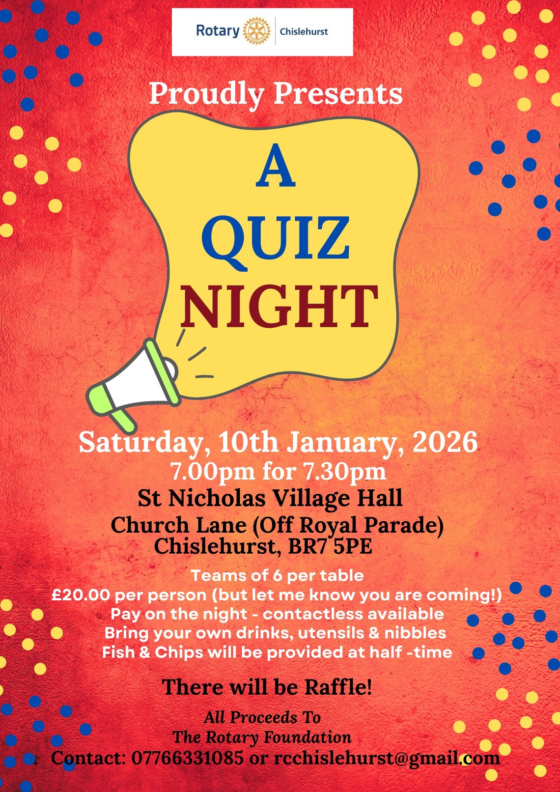 Chrislehurst Rotary Quiz Night
