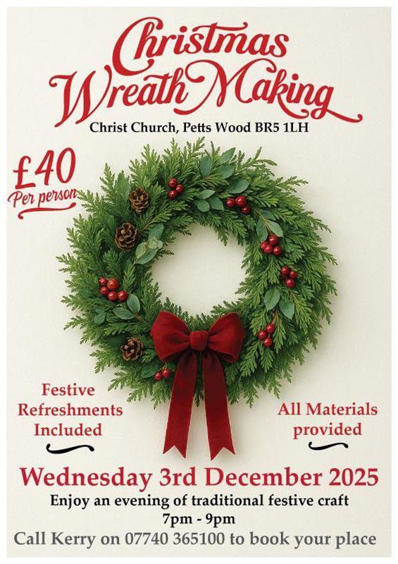 Chrismas wreath making