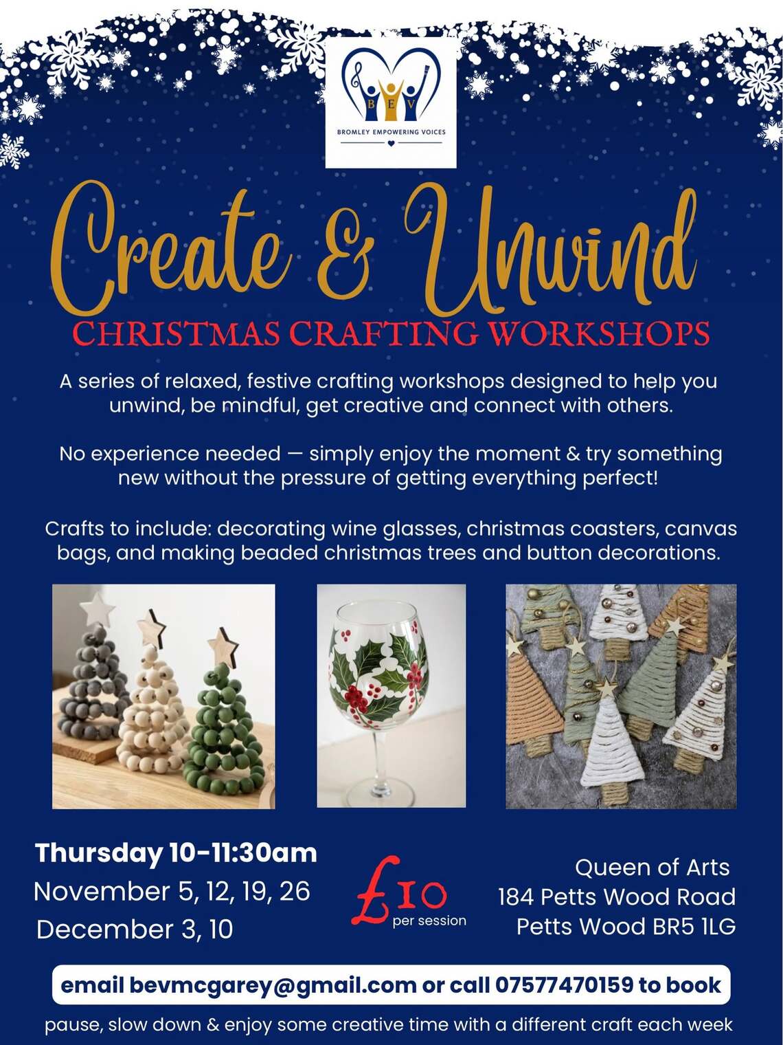 Christmas Crafting Wokrshops