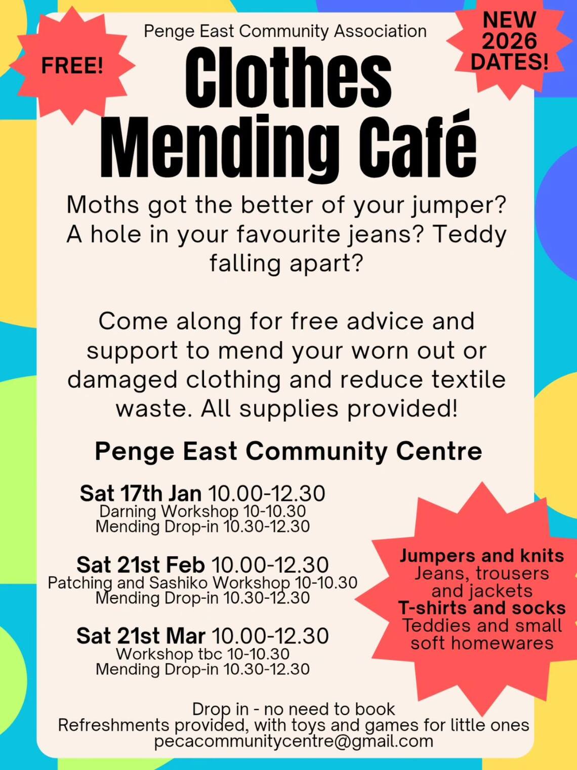 Clothes Mending Cafe  2026
