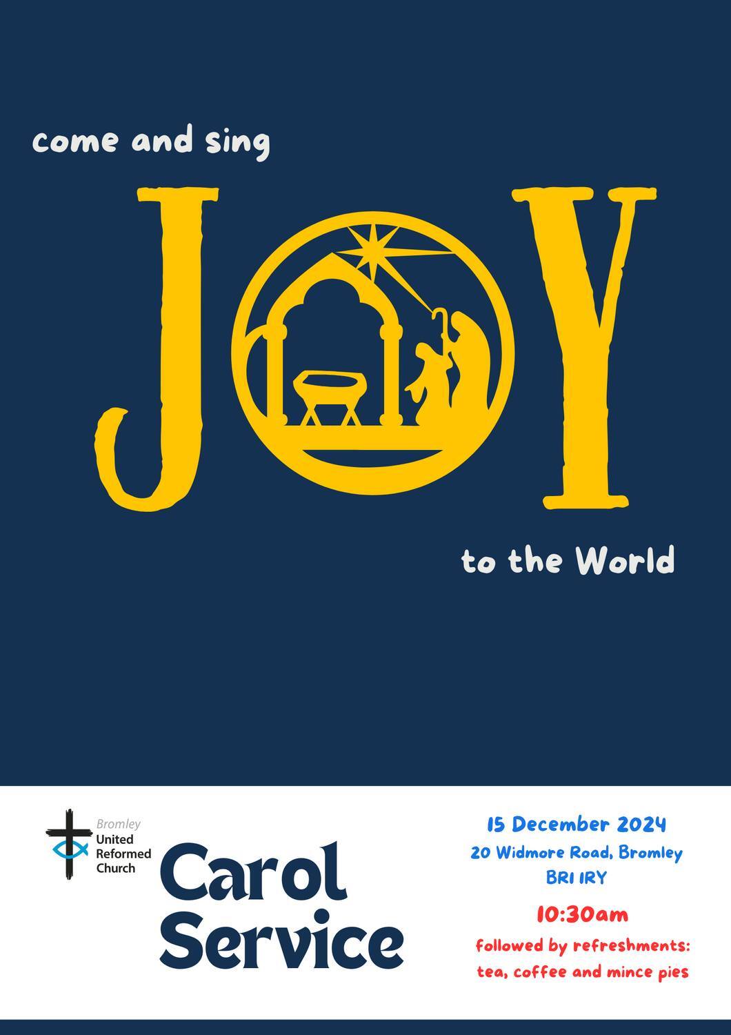 Come and sing Joy bromley urc
