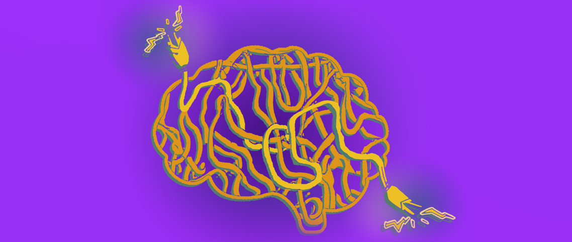 A computer generated image of a brain