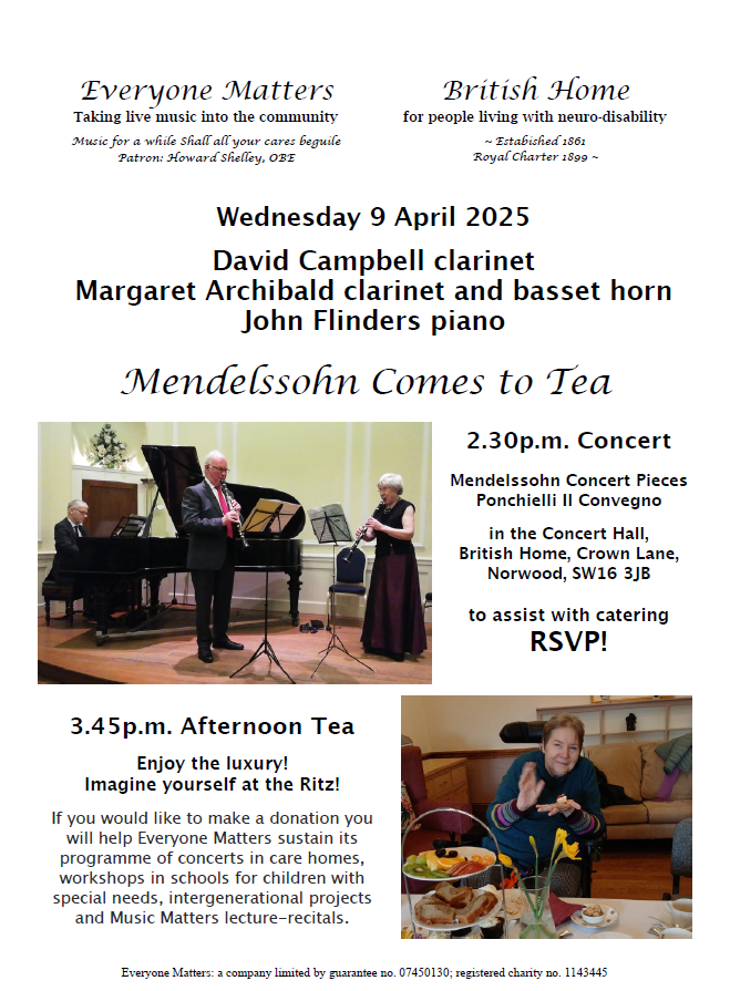 Concert and Afternoon Tea - British Home