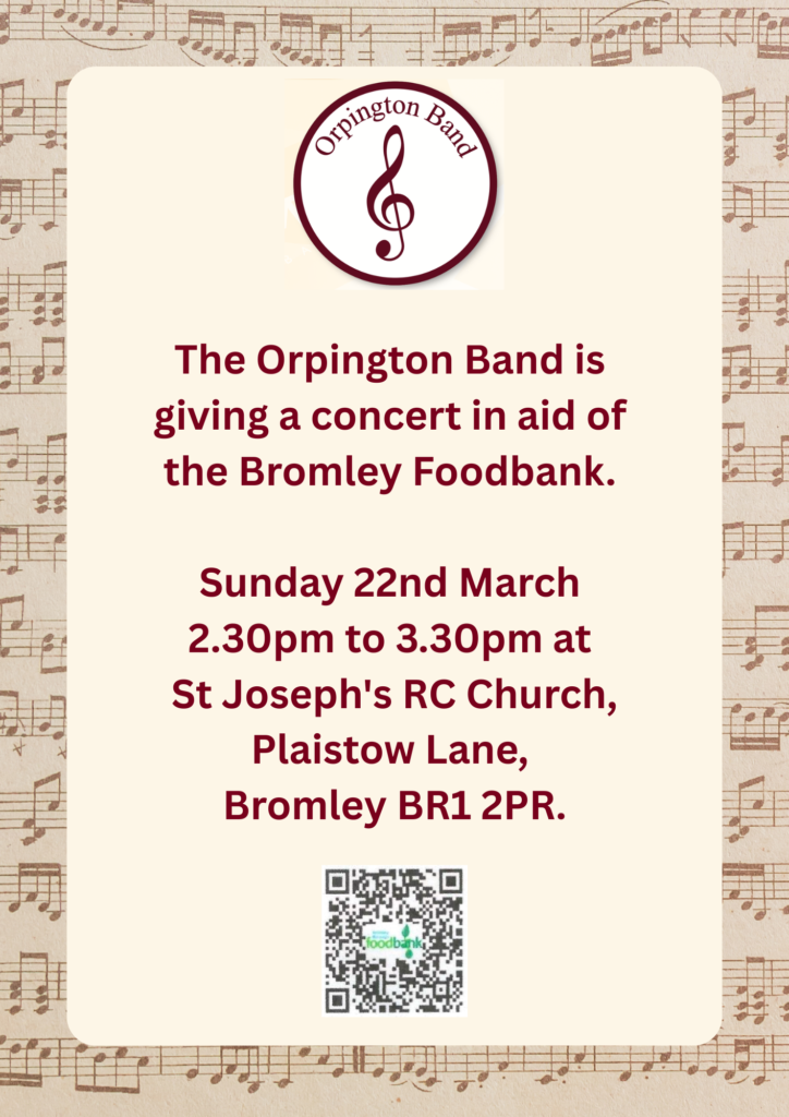Concert in Aid of Bromley Borough Foodbank