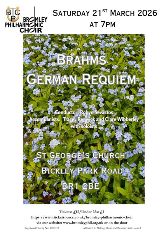 Concert of BRAHMS GERMAN REQUIEM BPC