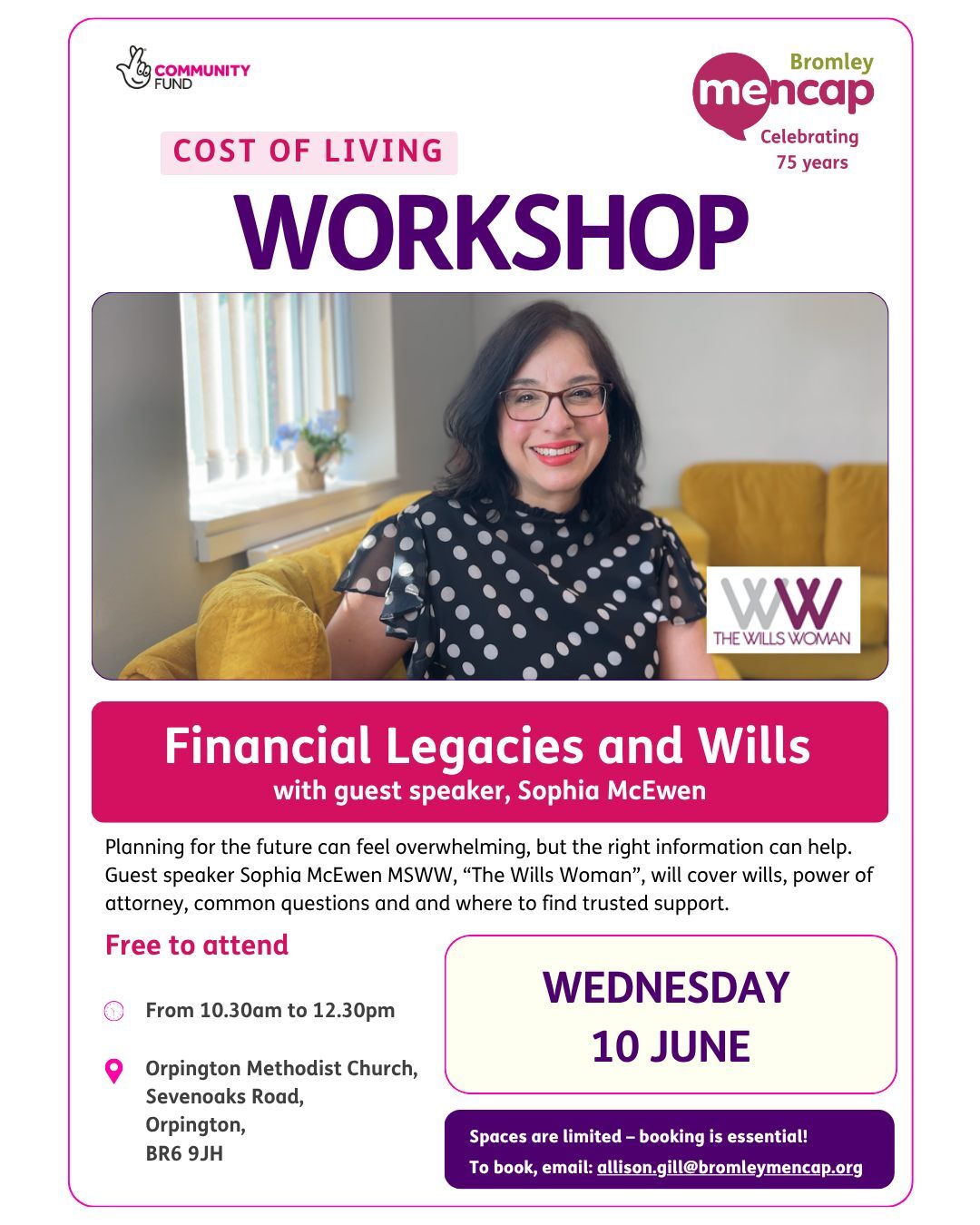 Cost of living workshop at Bromley  Mencap