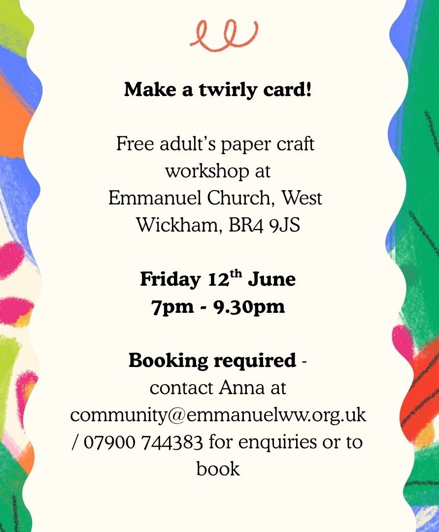 Flyer with images of colourful fabric alongside event text (event text on webpage)