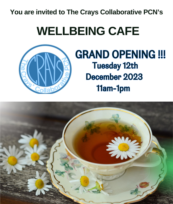 Crays PCN's wellbeing cafe