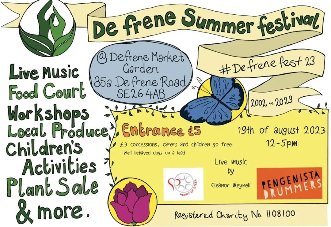 De Frene Summer Festival 2023 flyer