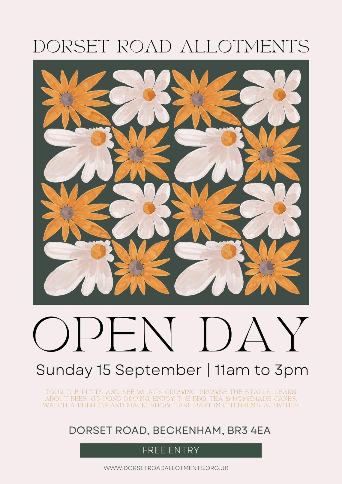 Dorset Road Allotments Open day September 15