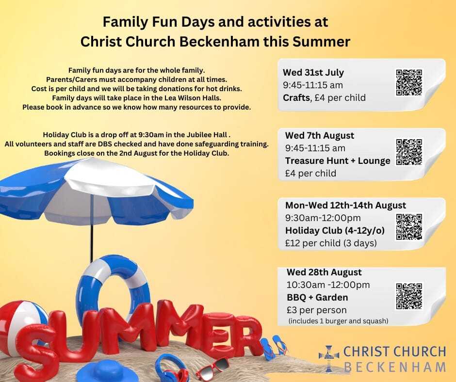 Family Fun days at CCB