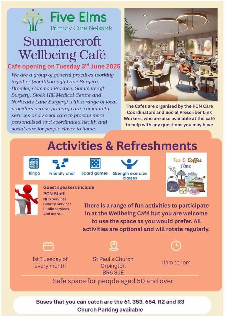 Five Elms PCN Summer wellbeing cafe