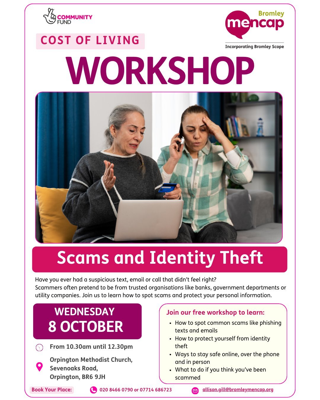 Free Workshop: Scams & Identity Theft