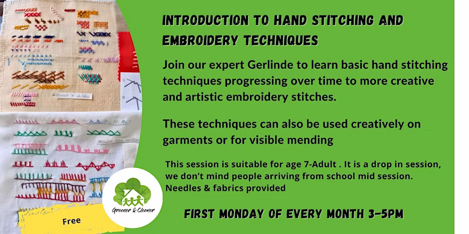 G&C Introduction to Hand Stitching and Embroidery