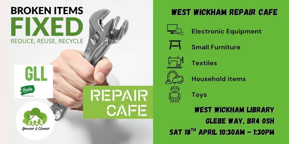 G&C west wikham repair cafe april 2026