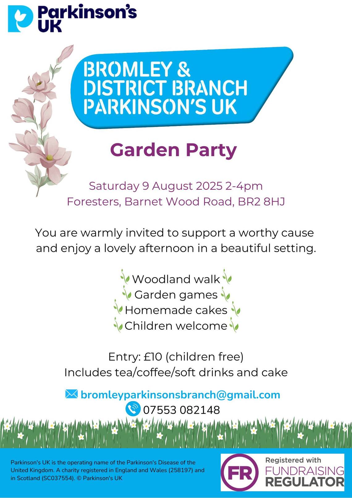 Garden party Bromley Parkinson's 2025