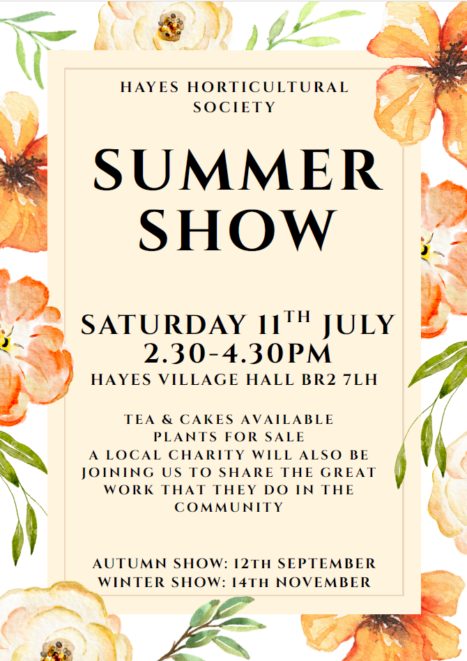 Hayes Horticultural Society Summer show