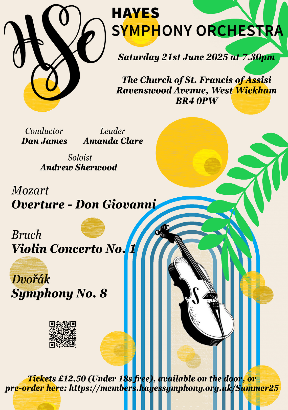 Hayes Simphony Orchestra summer 2025