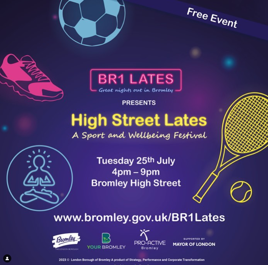 High Street Lates 25th July event flyer