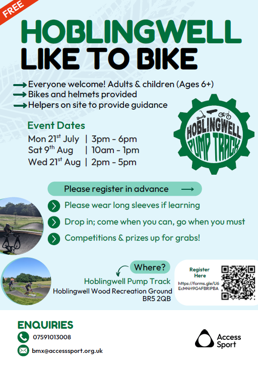 Hoblingwell Like to Bike Flyer image