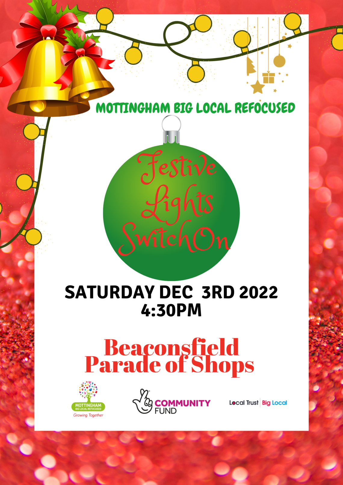 MBLR Festive Lights switch on flyer