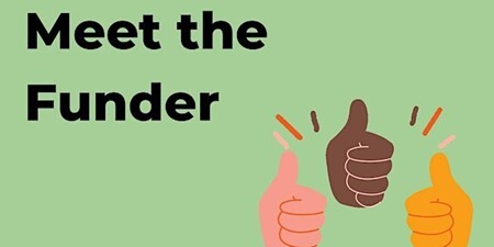 Image with words Meet the funder