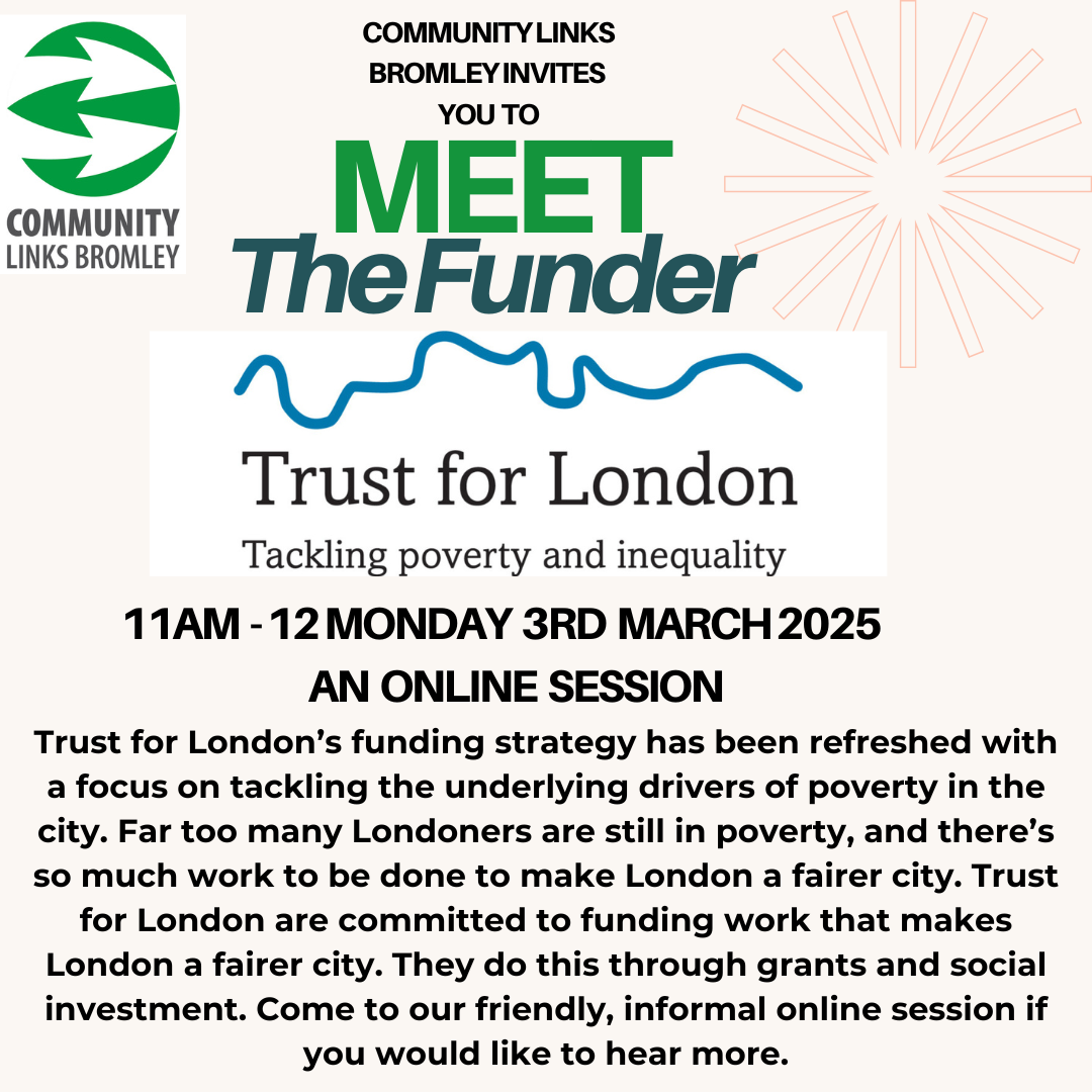 Meet the Funder Trust for London session image (image text on page)