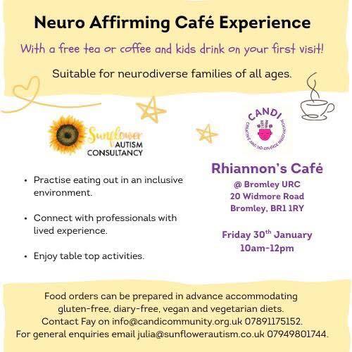 Neuro affirming Cafe Experience