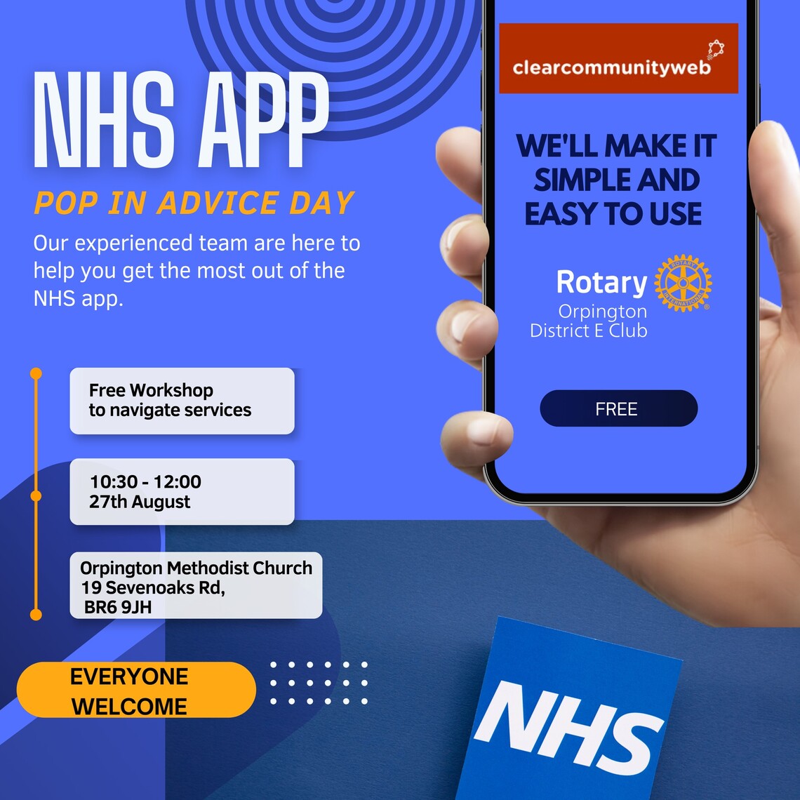 NHS App pop in advice day